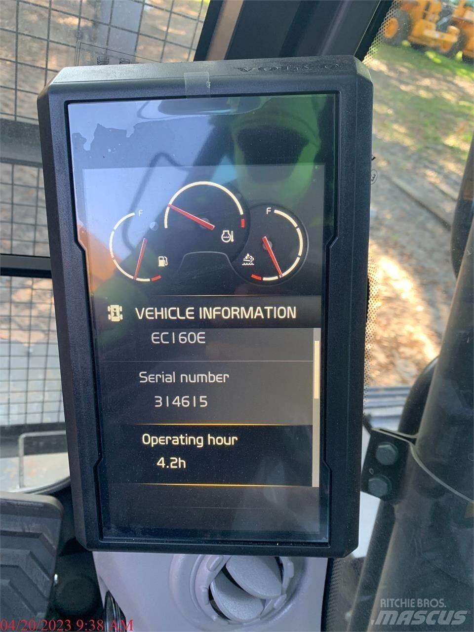 Volvo EC160EL Pásová rýpadla