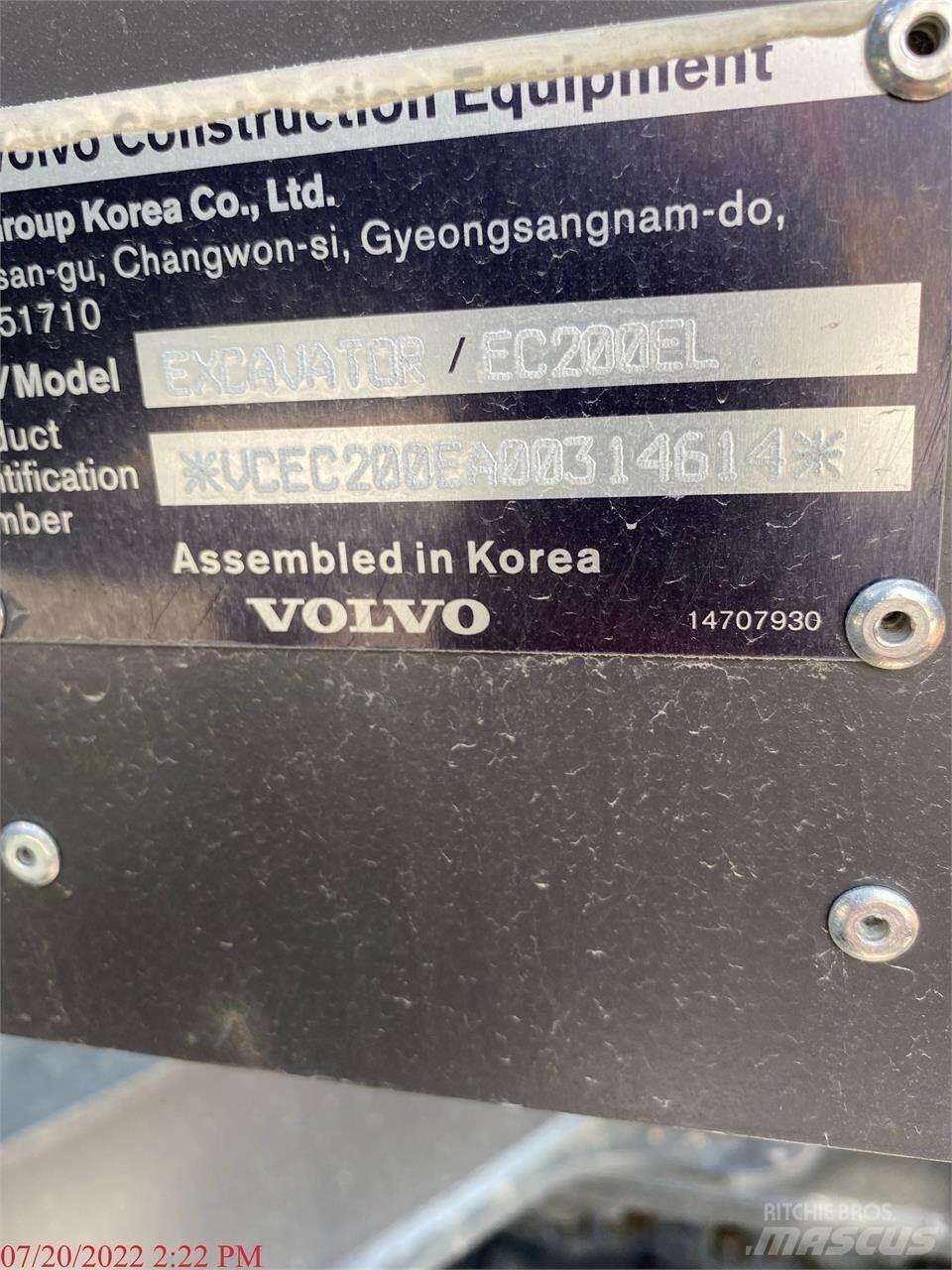 Volvo EC200EL Pásová rýpadla