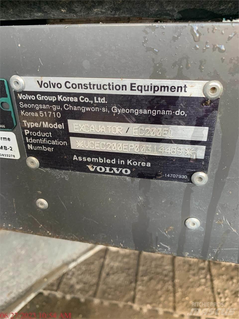 Volvo EC200EL Pásová rýpadla