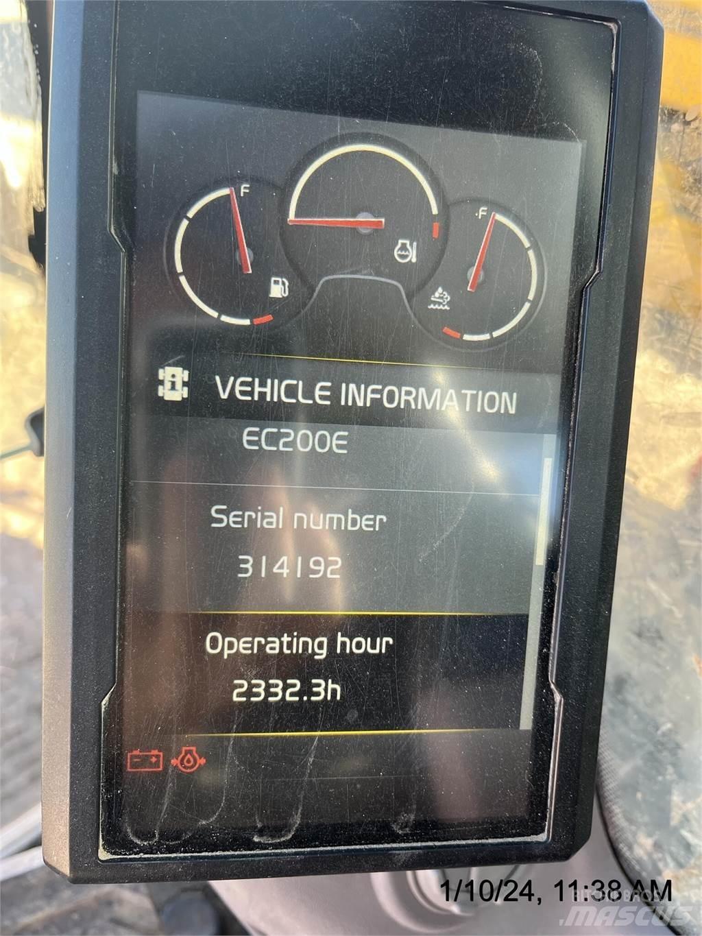 Volvo EC200EL Pásová rýpadla