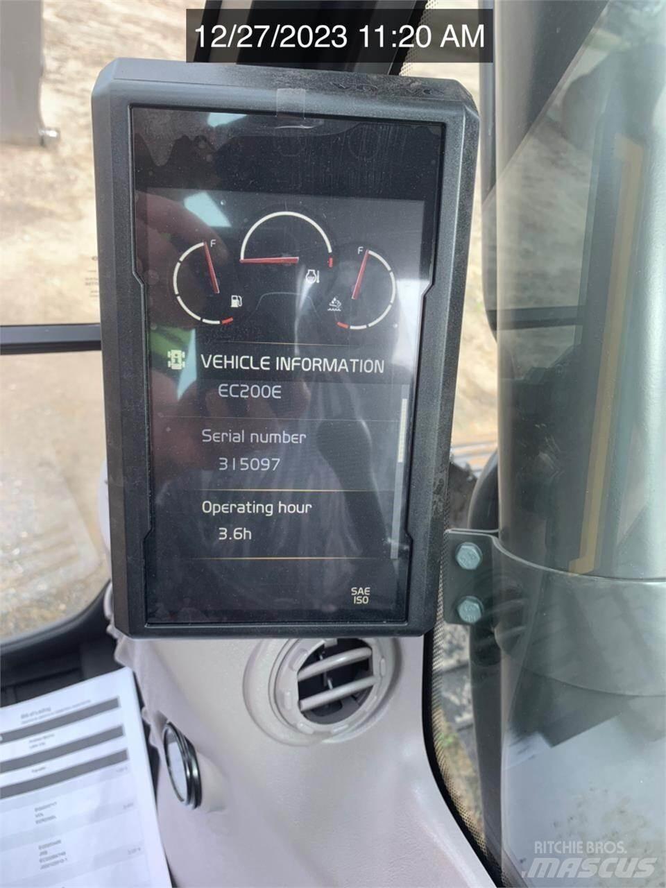 Volvo EC200EL Pásová rýpadla