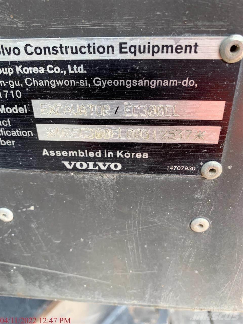 Volvo EC300EL Pásová rýpadla