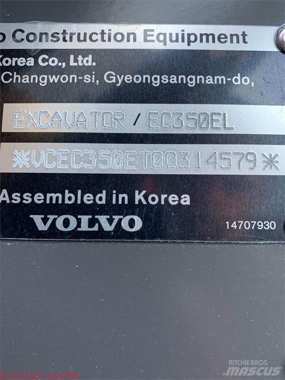 Volvo EC350EL Pásová rýpadla
