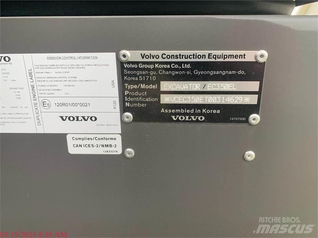 Volvo EC350EL Pásová rýpadla
