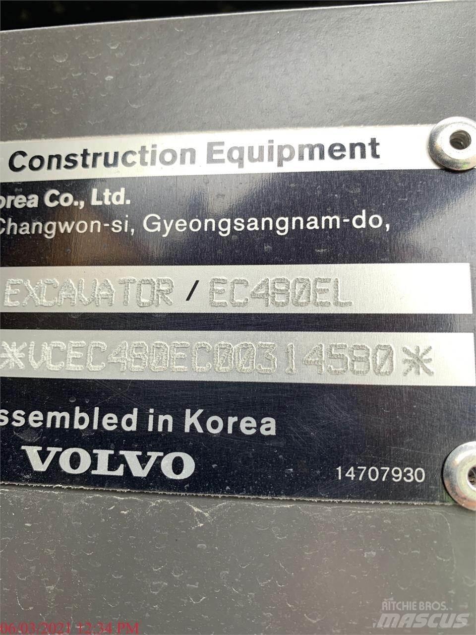 Volvo EC480EL Pásová rýpadla