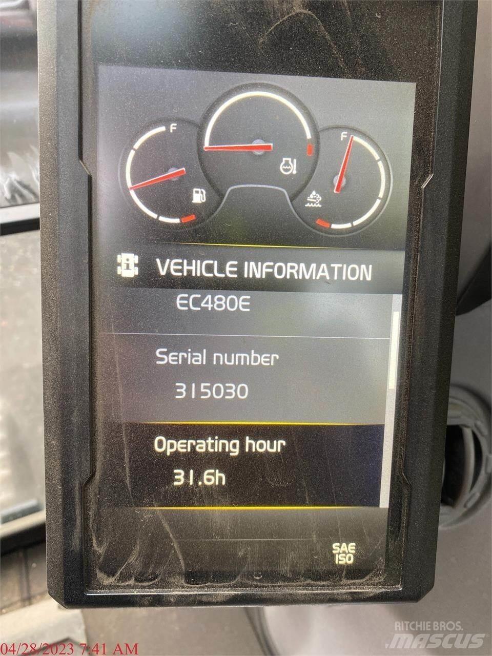 Volvo EC480EL Pásová rýpadla