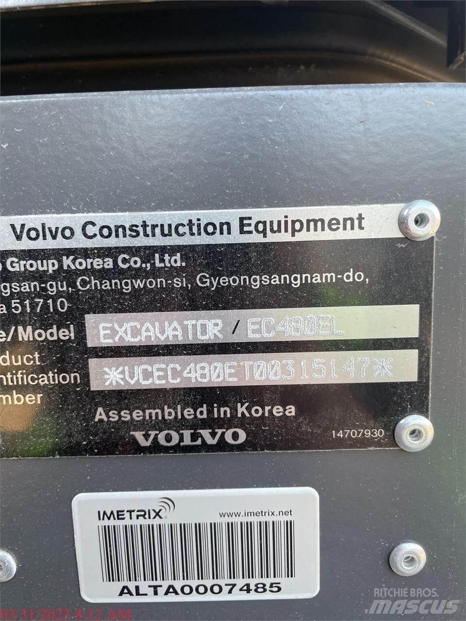 Volvo EC480EL Pásová rýpadla