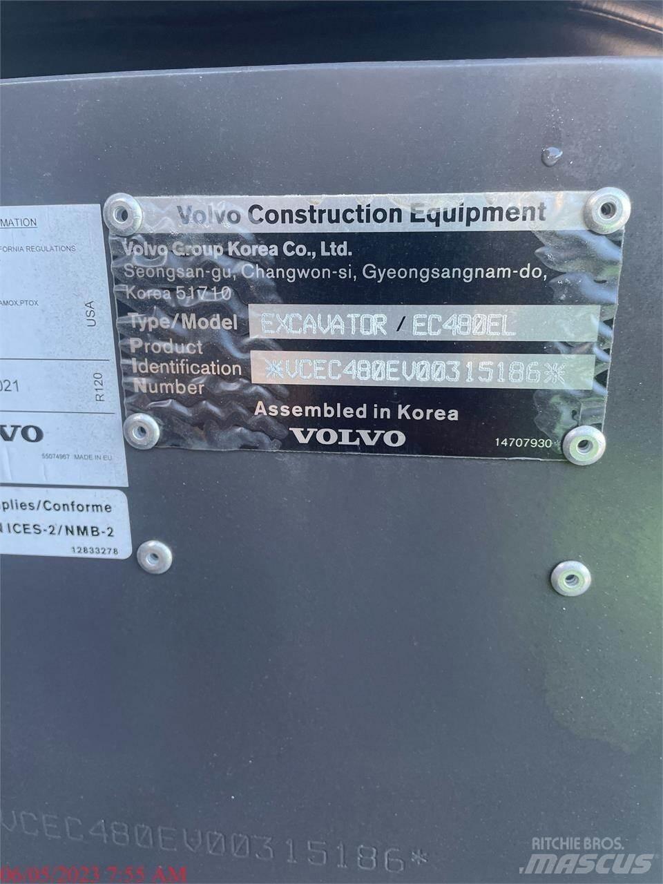 Volvo EC480EL Pásová rýpadla