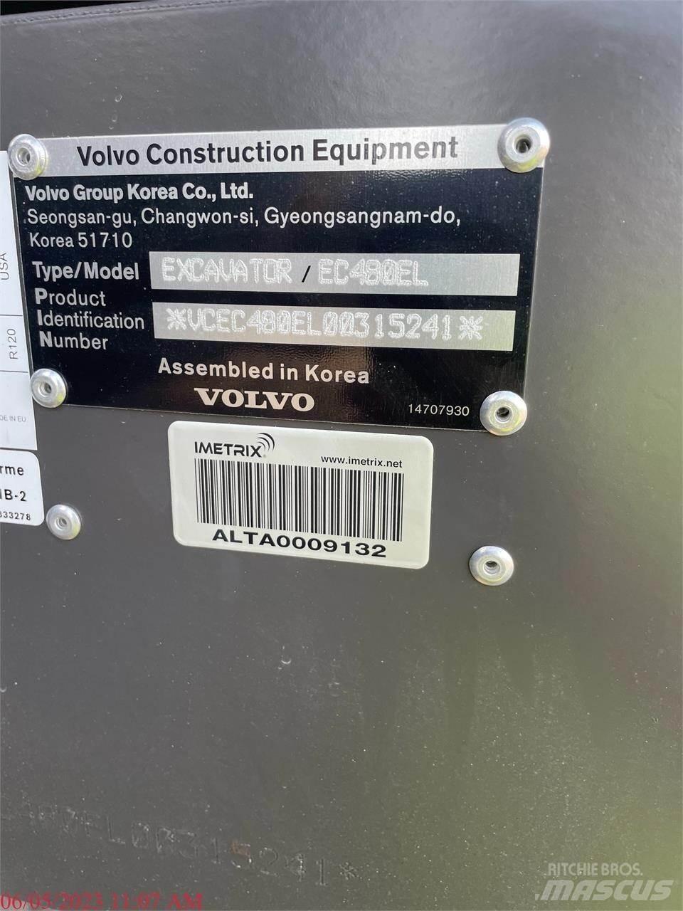 Volvo EC480EL Pásová rýpadla