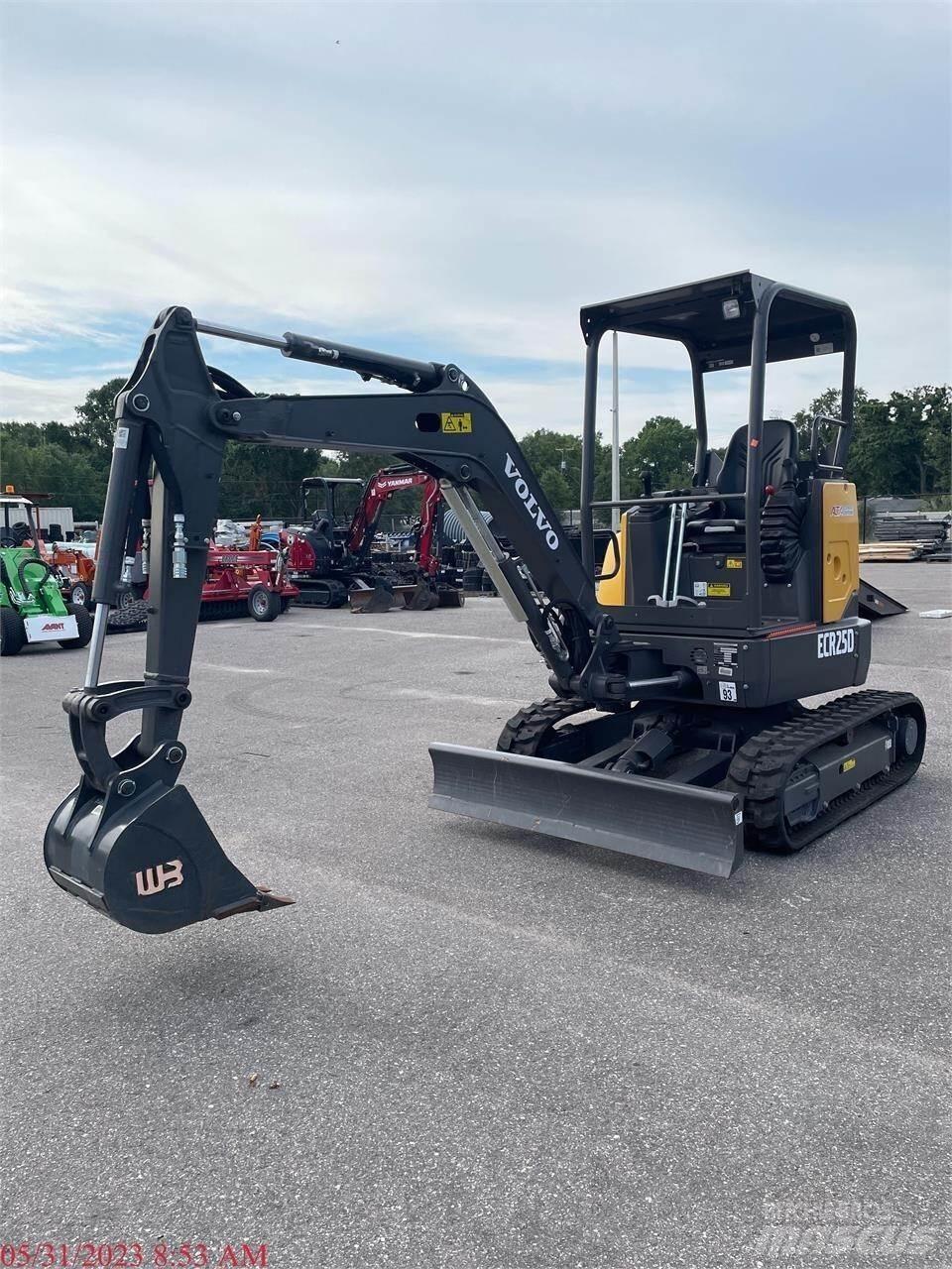 Volvo ECR25D Mini rýpadla < 7t