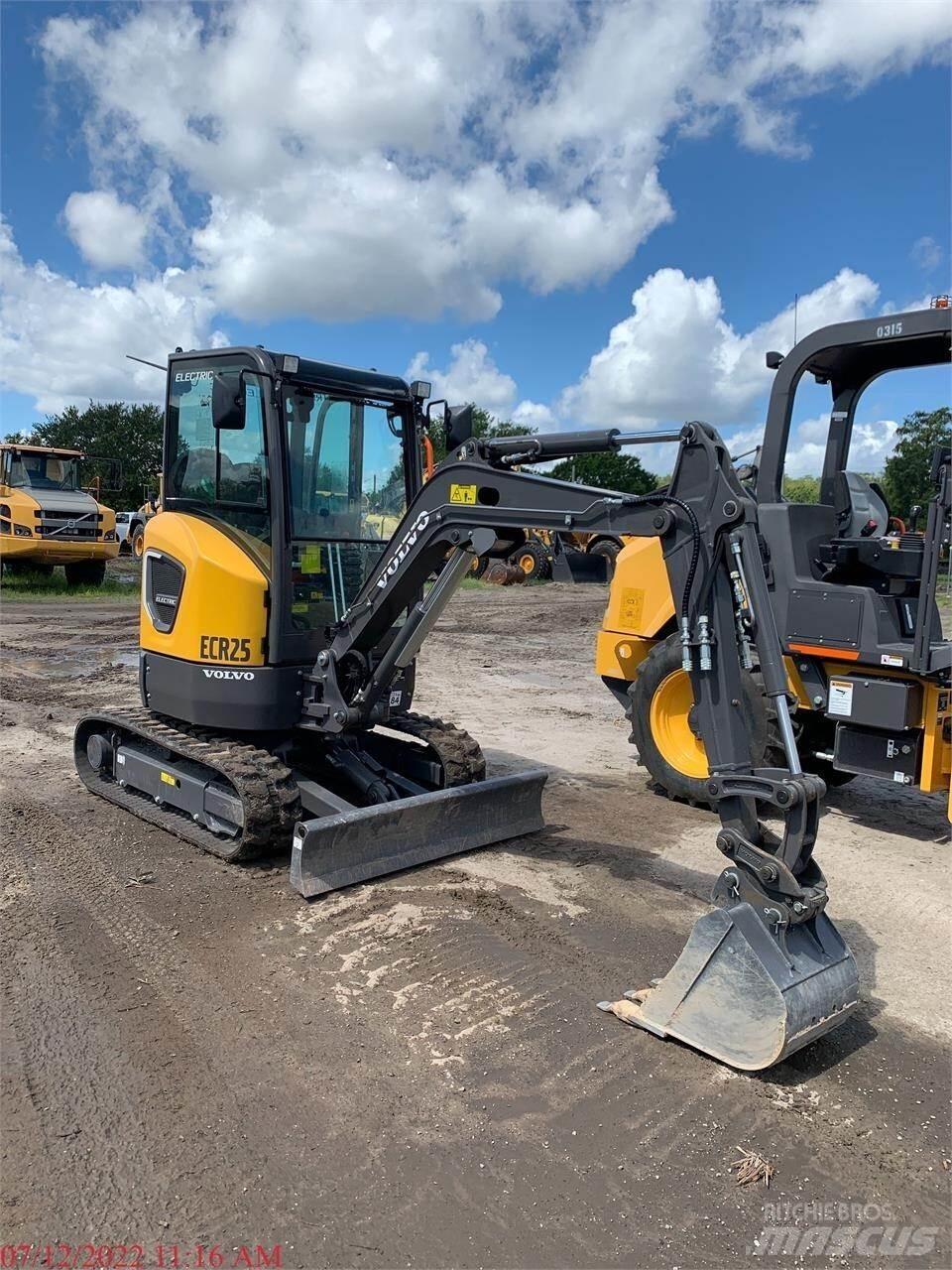 Volvo ECR25D Mini rýpadla < 7t