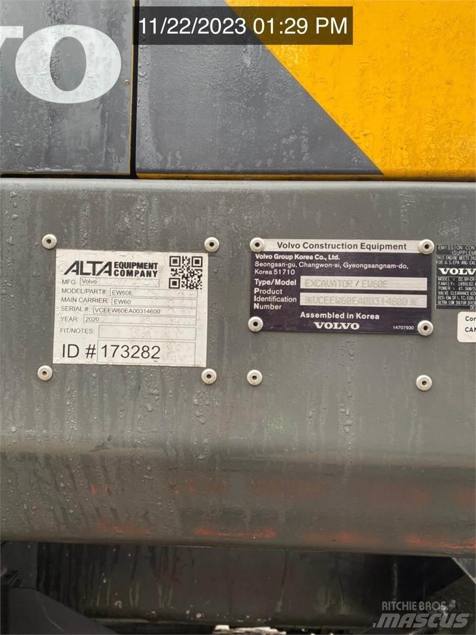 Volvo EW60E Kolová rýpadla