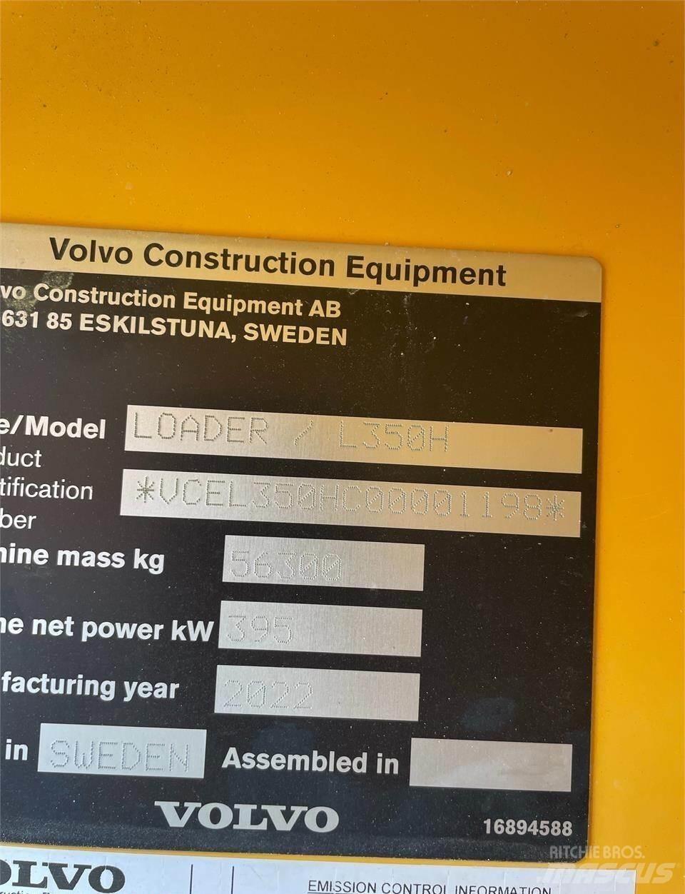 Volvo L350H Kolové nakladače