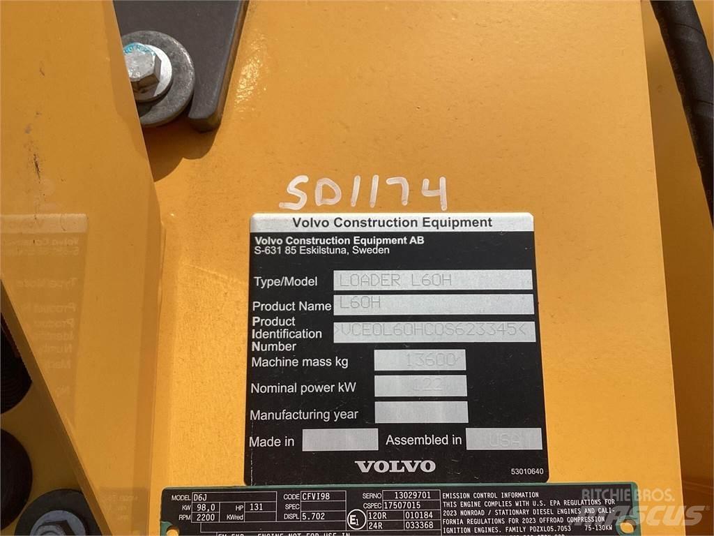 Volvo L60H Kolové nakladače