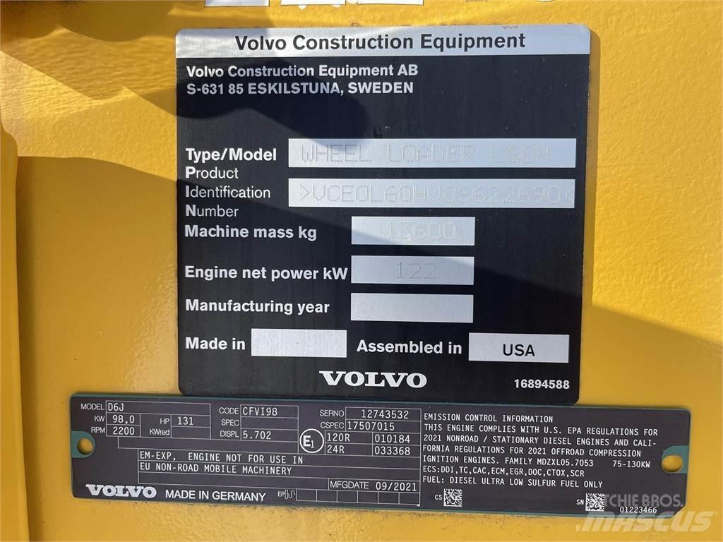 Volvo L60H Kolové nakladače