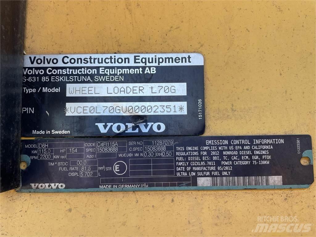 Volvo L70G Kolové nakladače