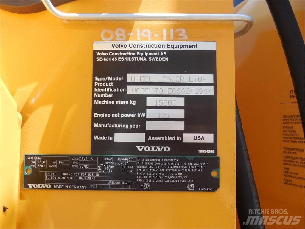 Volvo L70H Kolové nakladače