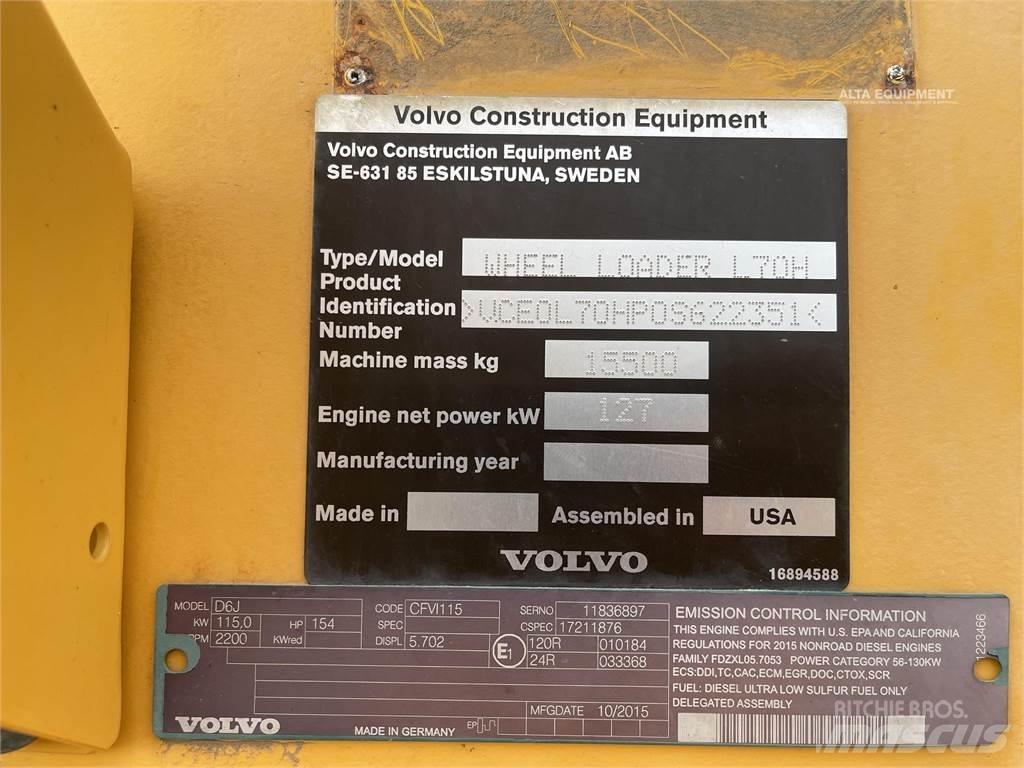 Volvo L70H Kolové nakladače