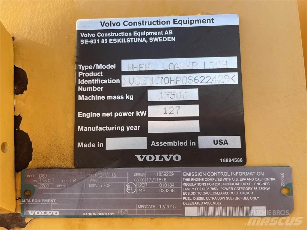 Volvo L70H Kolové nakladače