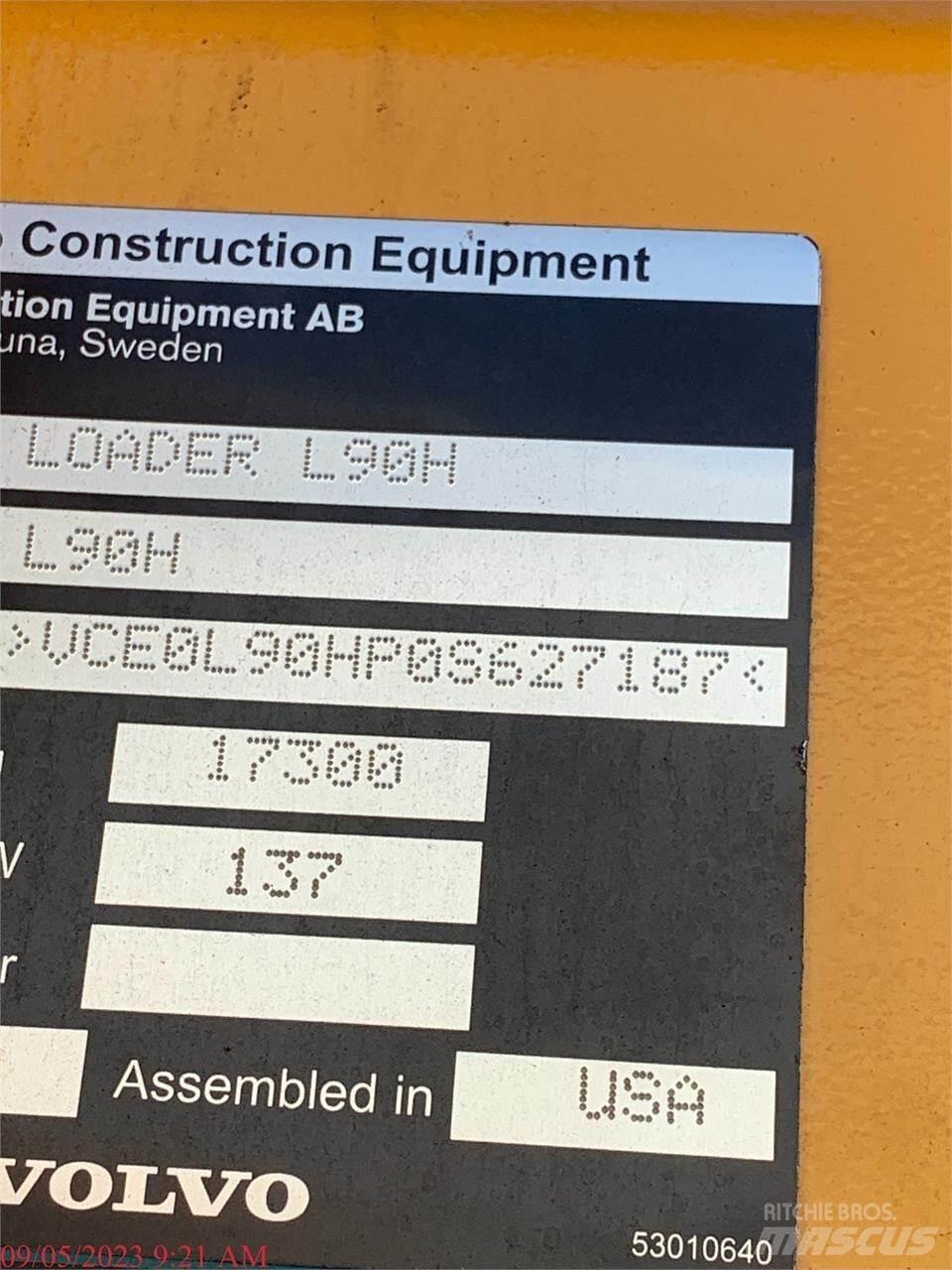 Volvo L90H Kolové nakladače