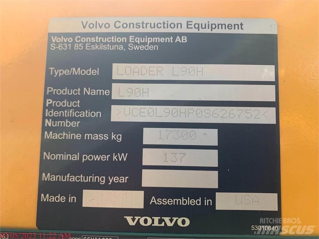 Volvo L90H Kolové nakladače