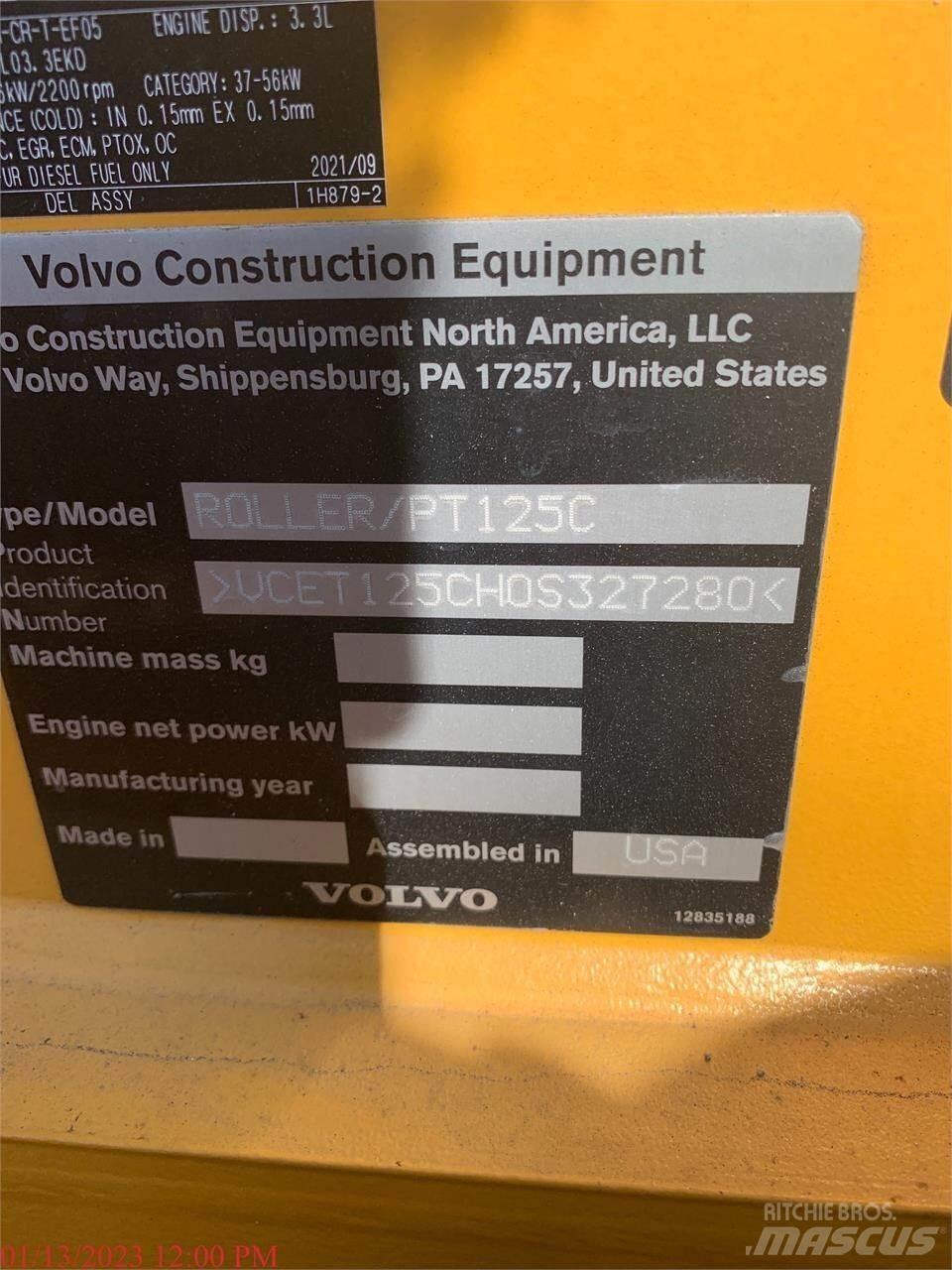 Volvo PT125C Pneumatikové válce