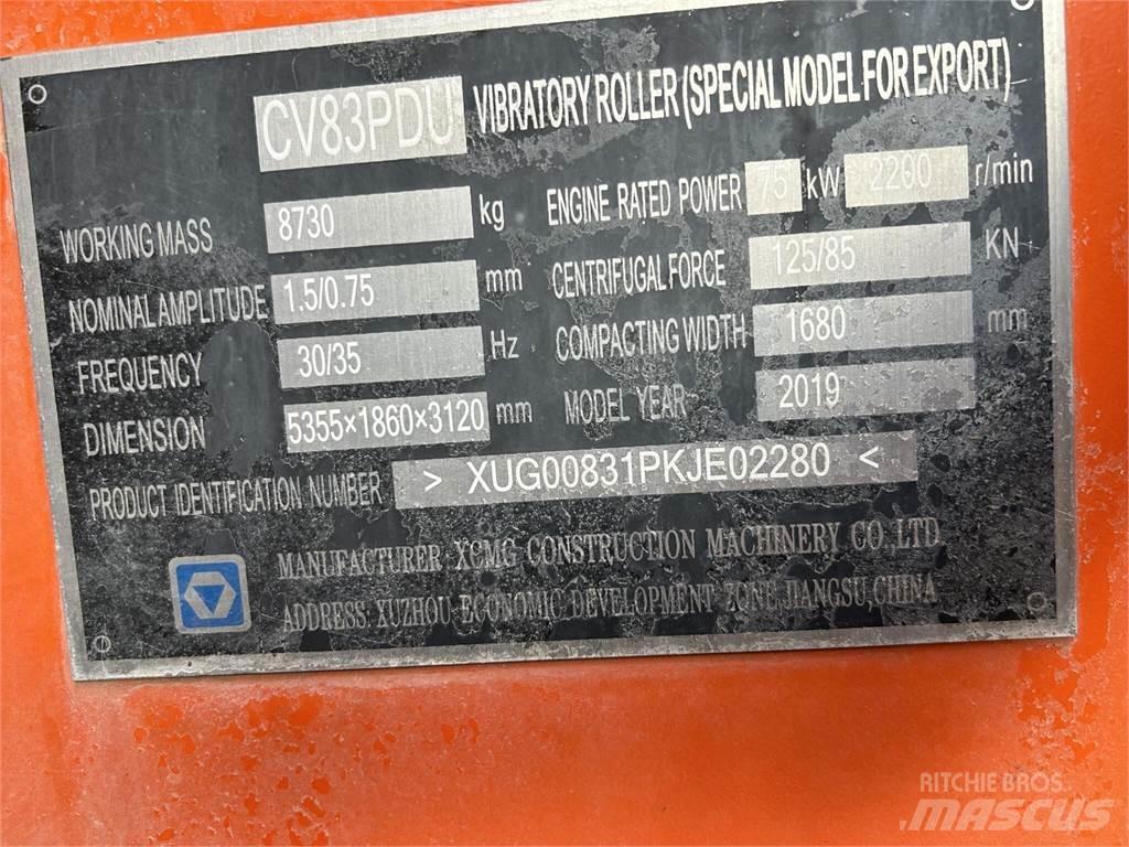 XCMG CV83PDU Tandemové válce