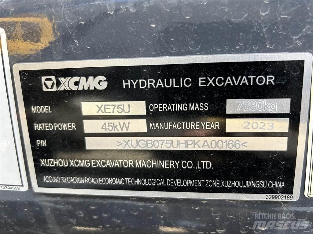 XCMG XE75U Pásová rýpadla