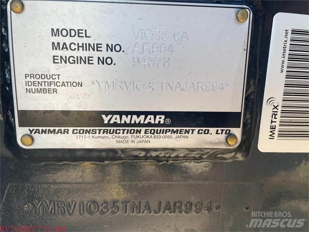 Yanmar VIO35-6A Mini rýpadla < 7t