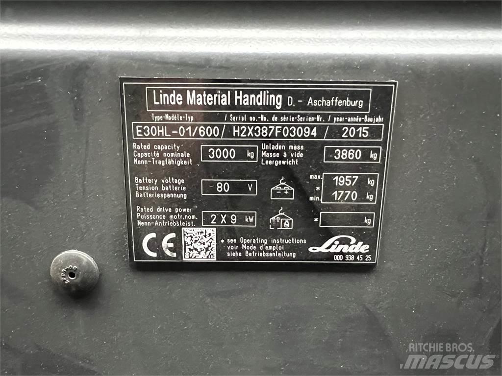 Linde E30/600HL Akumulátorové vozíky