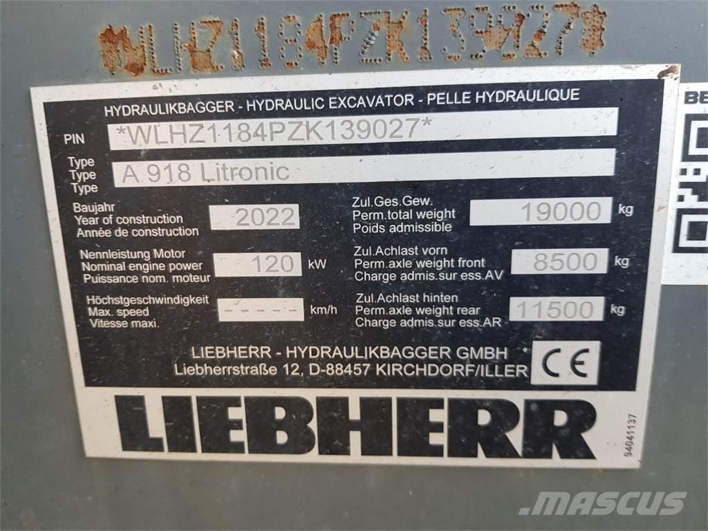 Liebherr A918 Kolová rýpadla