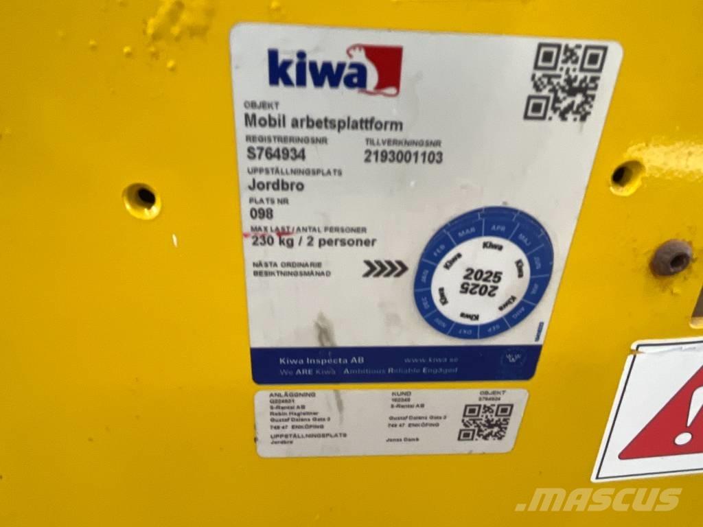 Saxlift GMG 930 ED, Nůžková zvedací plošina
