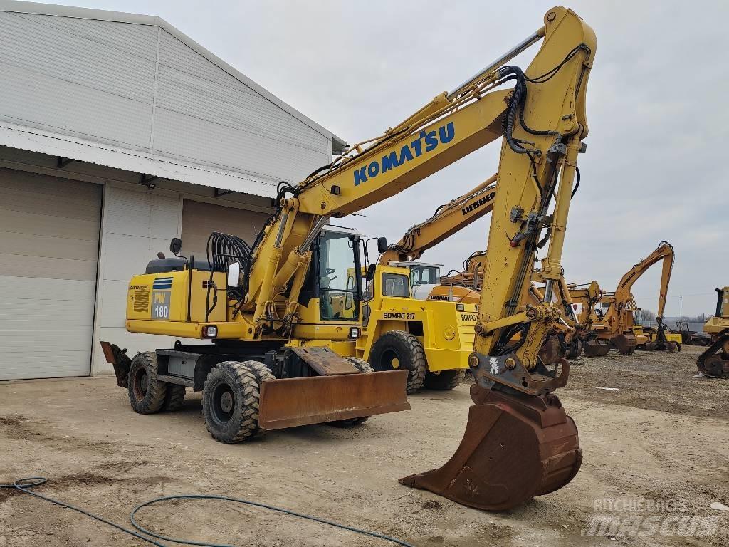 Komatsu PW 180-7EO Kolová rýpadla