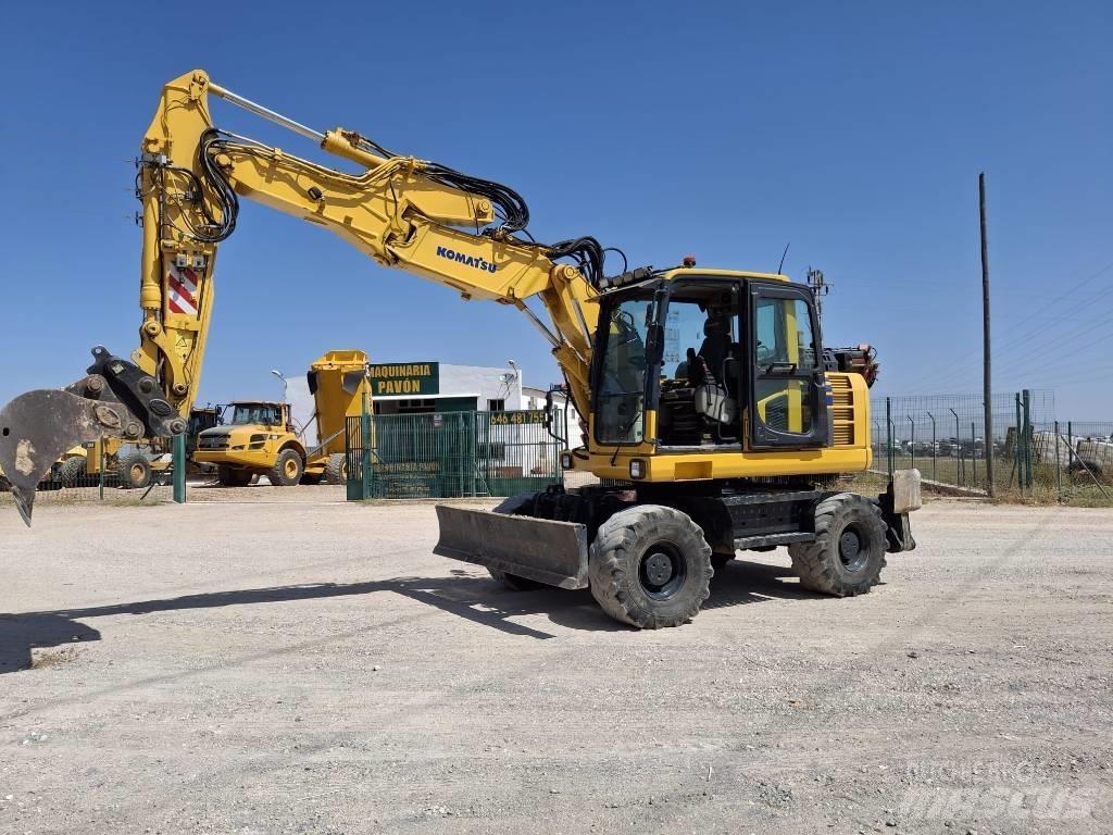 Komatsu PW 148-8 Kolová rýpadla