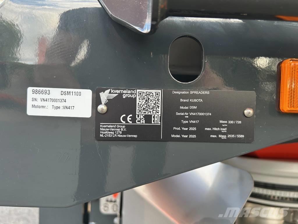 Kubota DSM 1100 Rozmetadlo minerálních hnojiv
