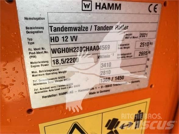 Hamm HD12VV Tahačové válce