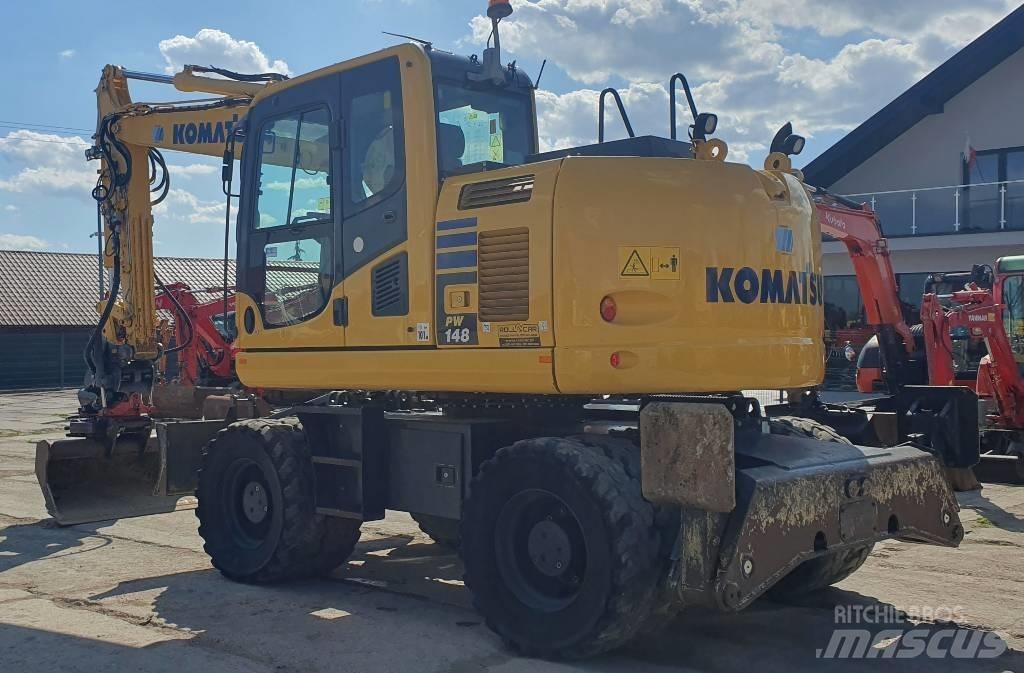 Komatsu PW148-10 Kolová rýpadla