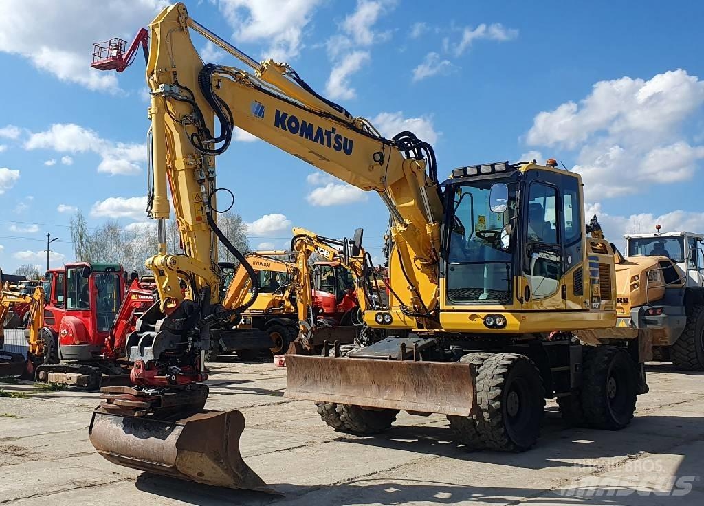 Komatsu PW148-10 Kolová rýpadla
