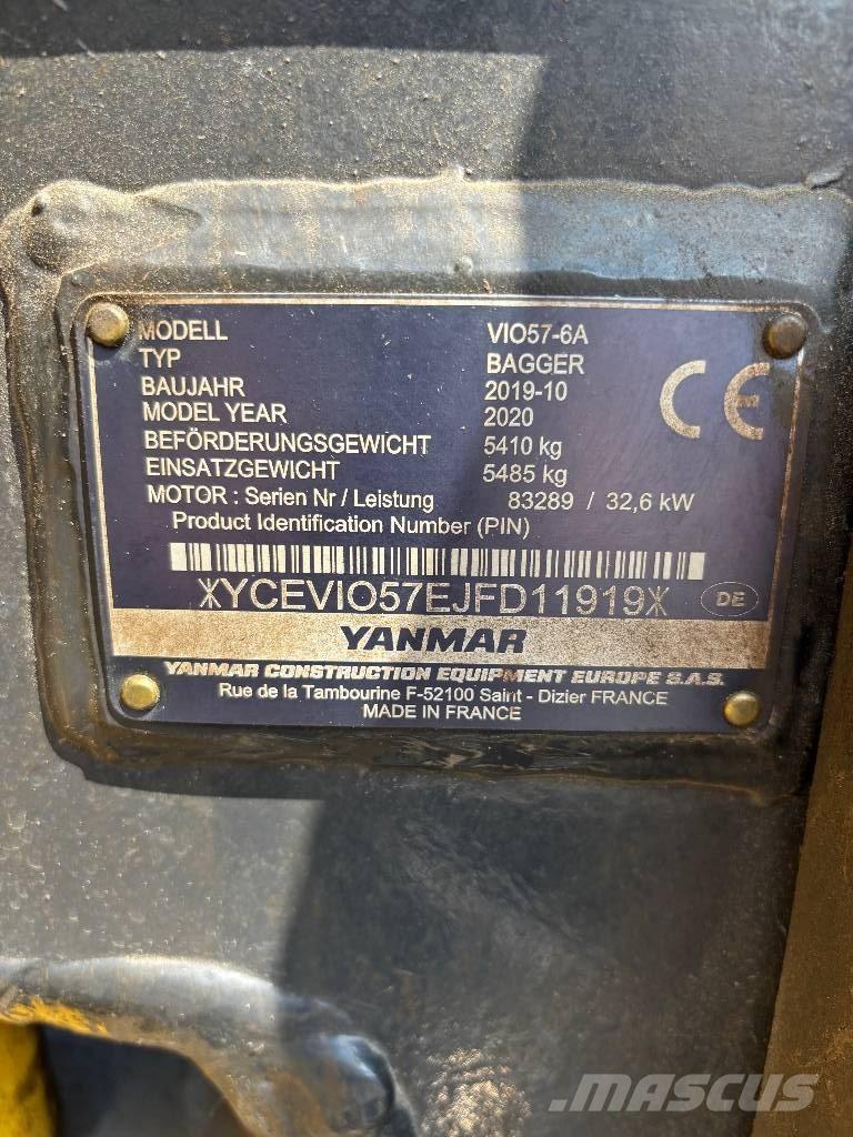 Yanmar Vio 57 Mini rýpadla < 7t