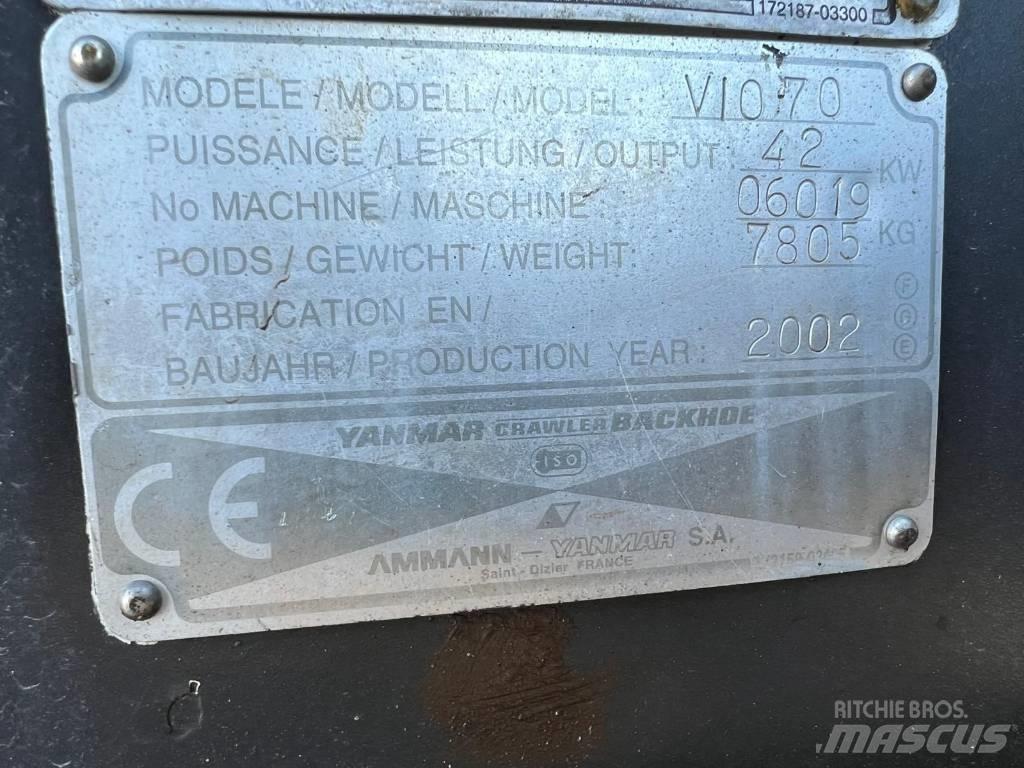 Yanmar Vio 70 Pásová rýpadla