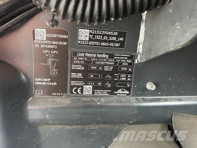 Linde E35L Akumulátorové vozíky