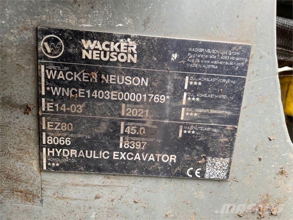 Wacker Neuson EZ80 Pásová rýpadla