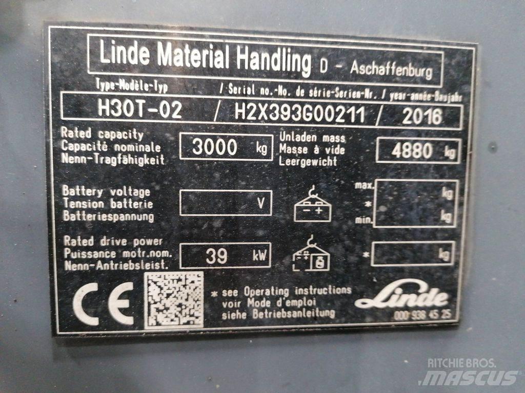 Linde H30T-02 LPG vozíky