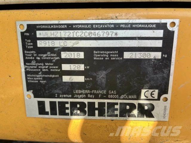 Liebherr R918 LC Pásová rýpadla