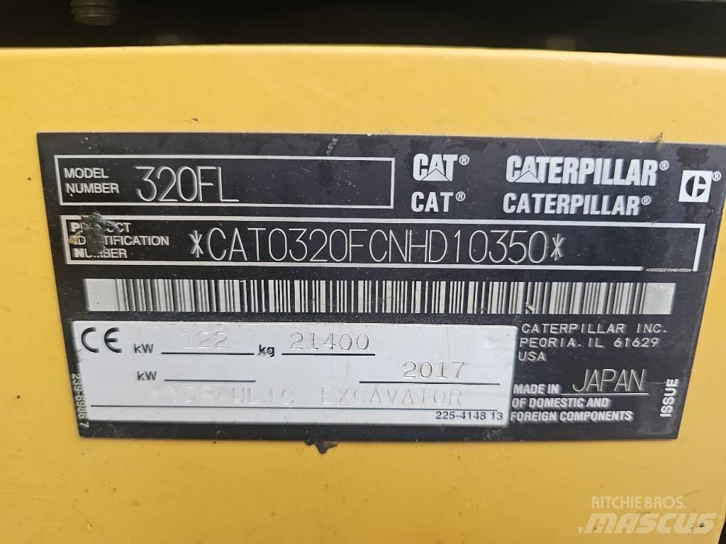 CAT 320FL Pásová rýpadla