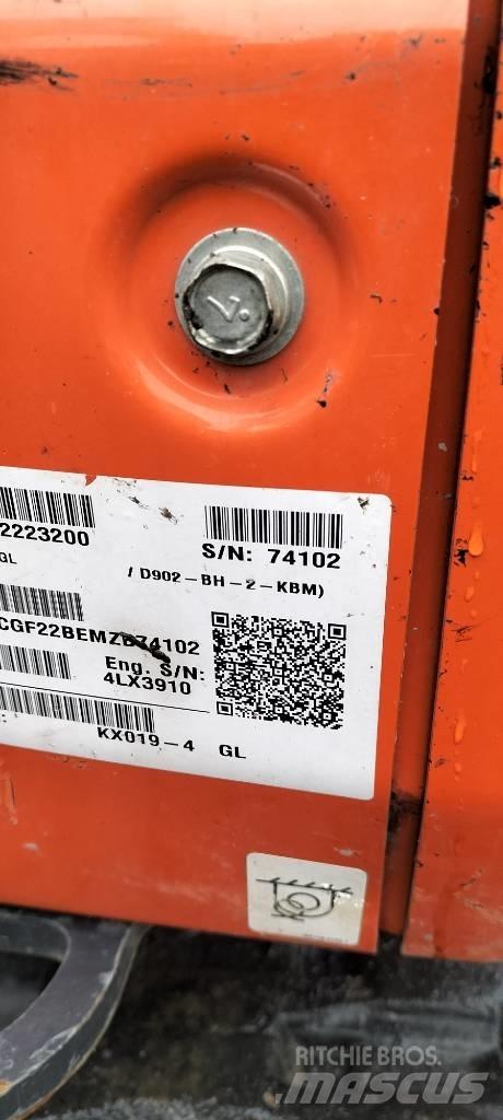 Kubota KX 019-4 Mini rýpadla < 7t