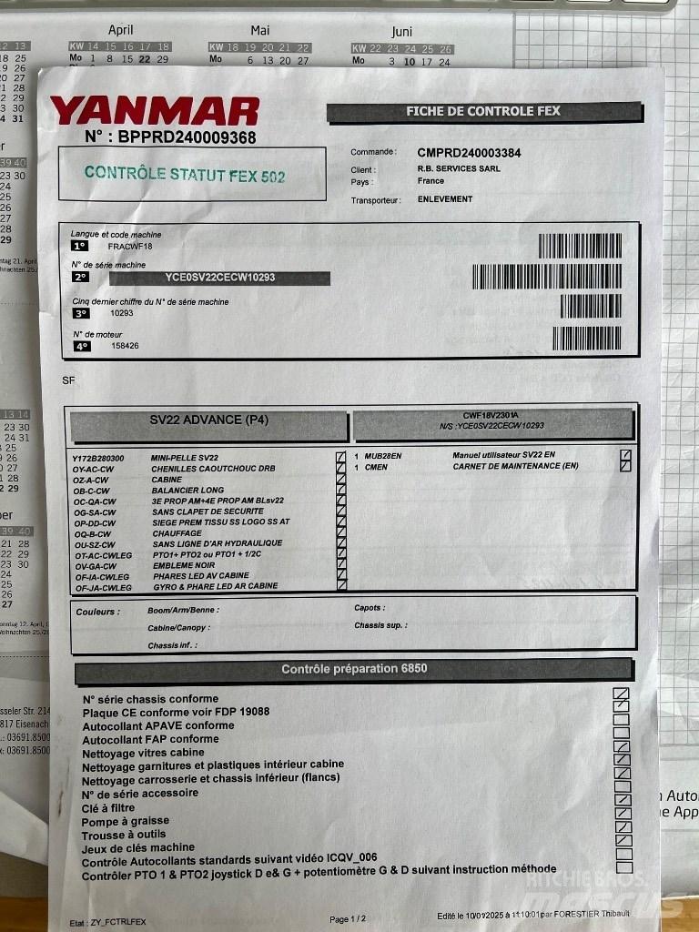 Yanmar SV 22 Mini rýpadla < 7t