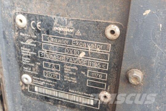 Develon DX 10 Z Mini rýpadla < 7t