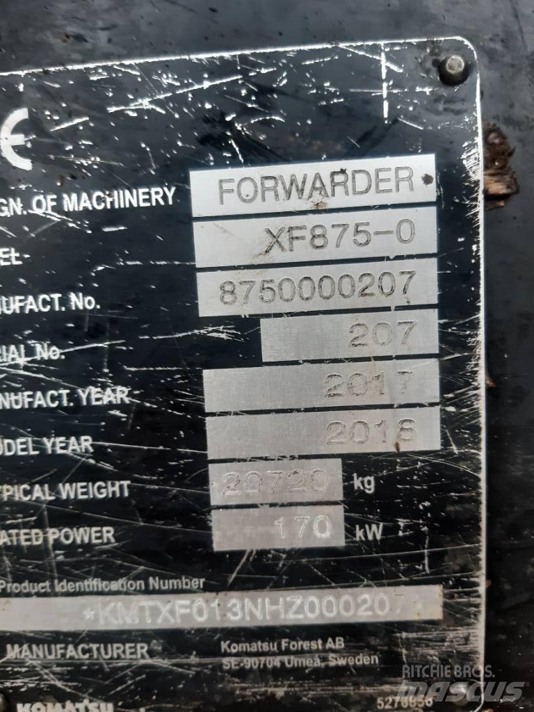 Komatsu 875 Vyvážecí traktory