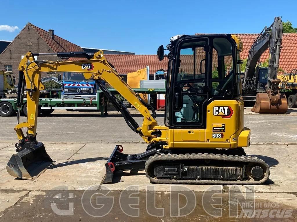 CAT 303 - 3 Buckets Mini rýpadla < 7t